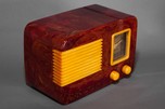 Catalin Sentinel 248NR Radio in Oxblood Red with Yellow Trim